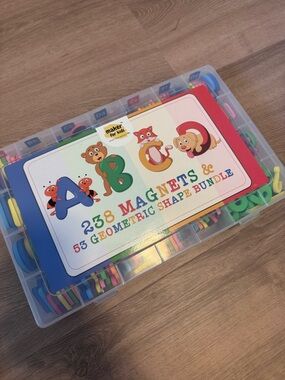 238 Magnetic Letters & Shapes - Multicolor Learning Set
